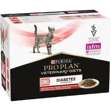 Purina Veterinary Diets - Rind / 1 x 10 x 85g - Purina DM Diabetes Management Katze - Beutel/Rind - Marigin AG Onlineshop für Tierbedarf