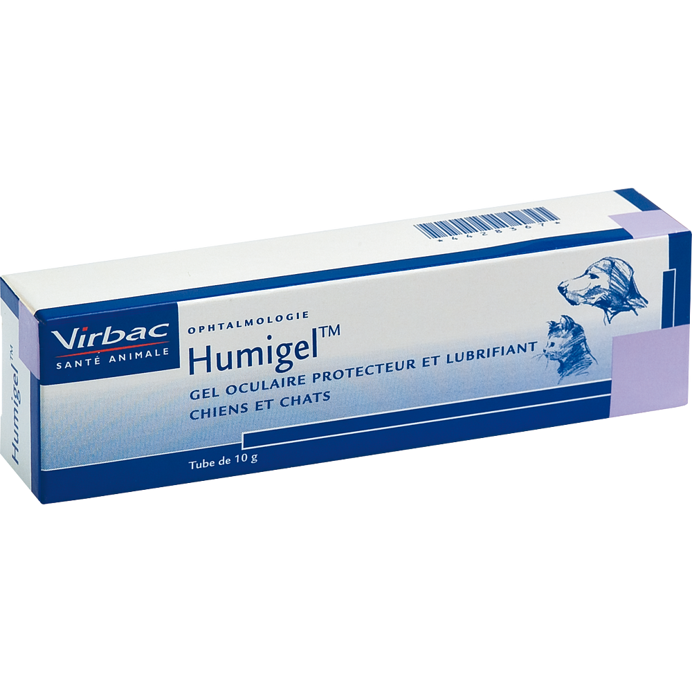 Virbac Humigel Augenschutzpräparat in Gelform für Hunde und Katzen Tube à 10g