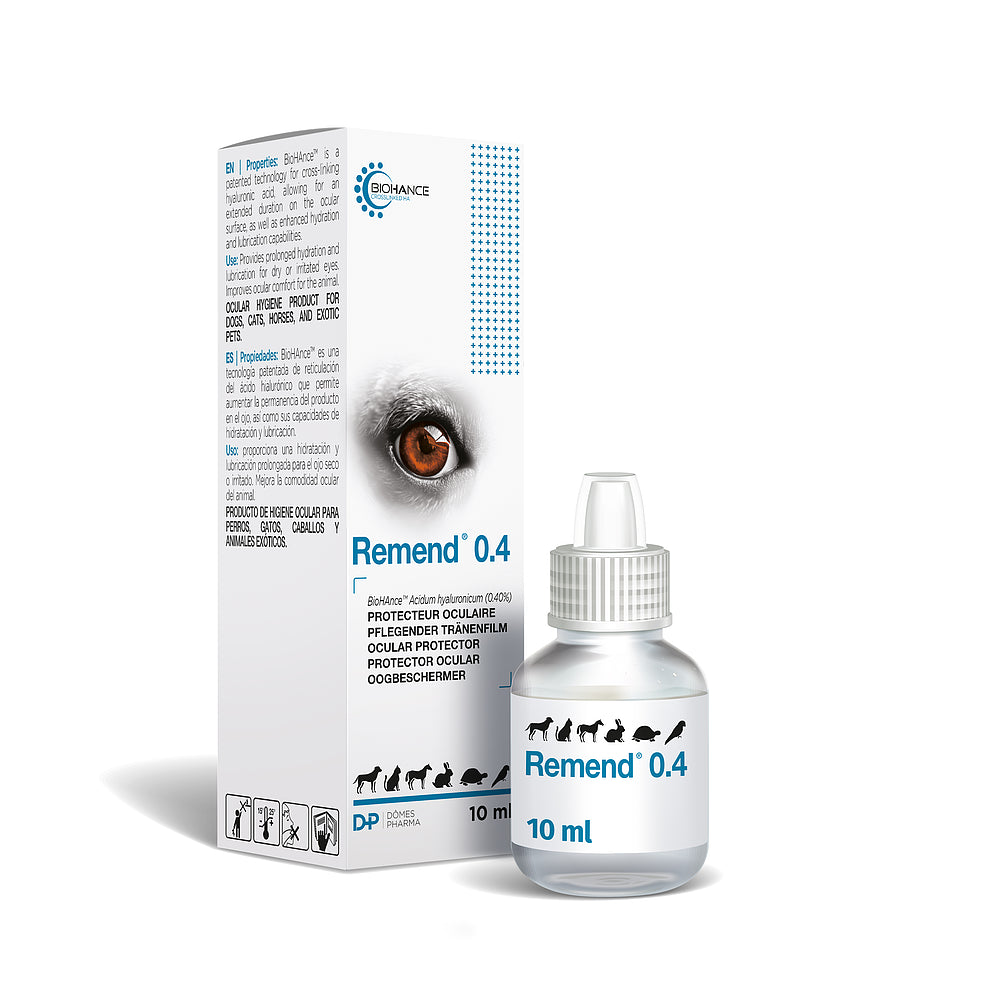 Virbac Remend 0.4 Augenschutzpräparat für Hunde, Katzen und Pferde - 10 ml