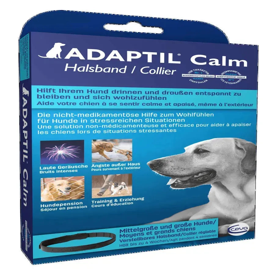 Adaptil Calm Halsband - Hund - Ceva - Marigin AG Onlineshop für Tierbedarf Adaptil Calm Halsband - Hund - S-M bis 37.5cm Verhaltensprobleme/Stress