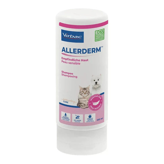 Allerderm Sensitive Skin Shampoo - Virbac - Marigin AG Onlineshop für Tierbedarf Allerderm Sensitive Skin Shampoo - 250ml Pflegeprodukte