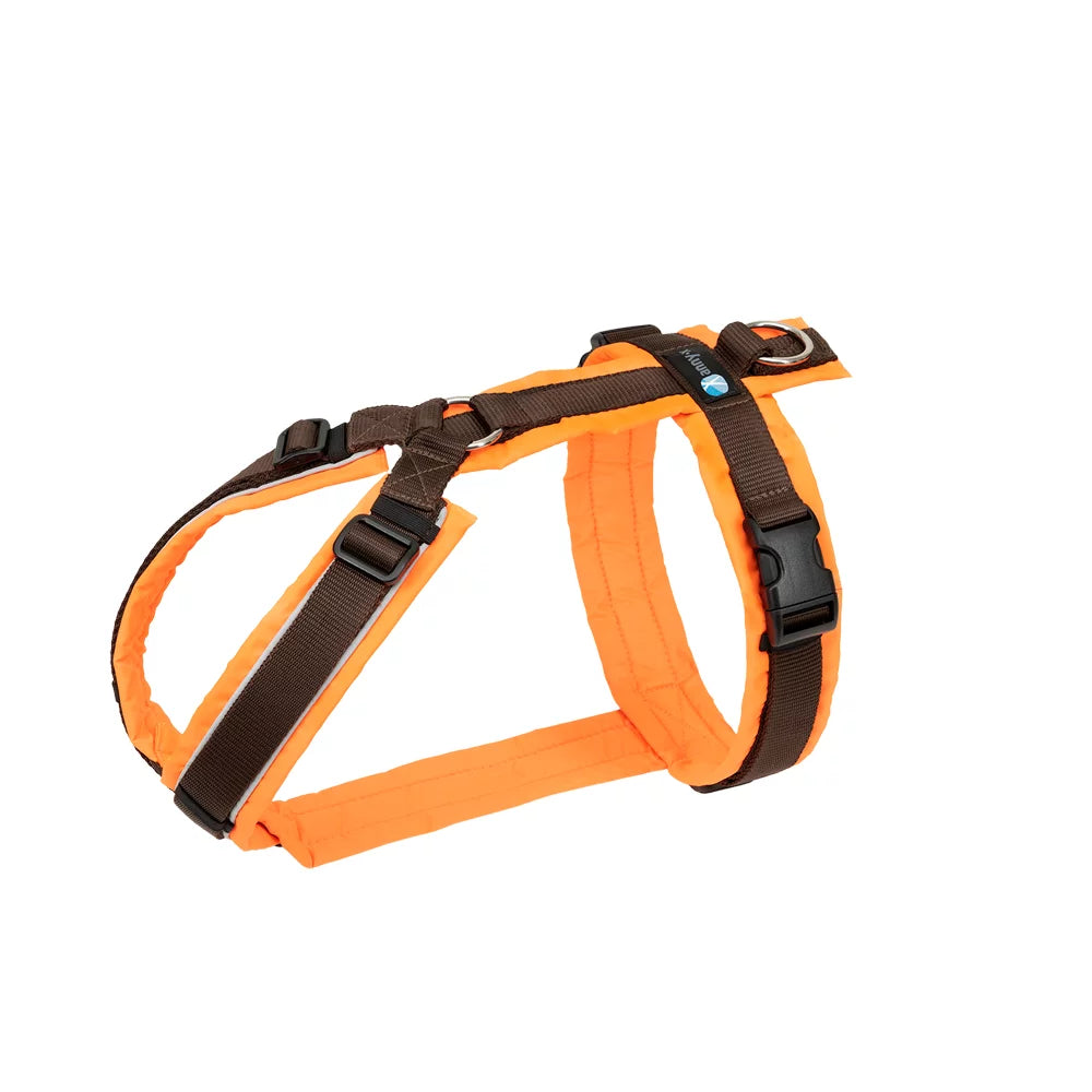 annyx Brustgeschirr Protect XXS, XS, S, M, L, XL / leuchtorange/braun