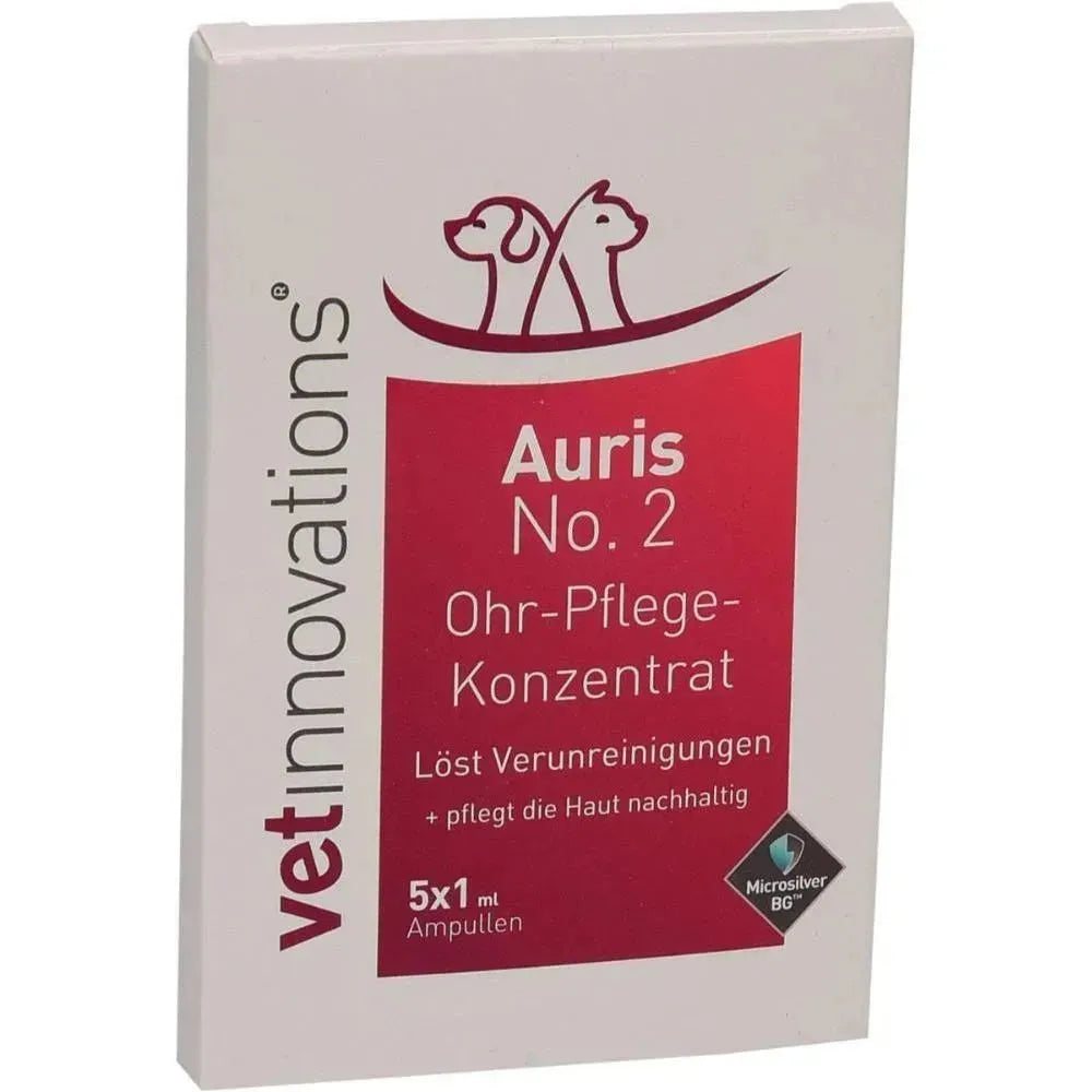 Auris No. 2 Ohr-Pflege-Konzentrat - VetInnovations - Marigin AG Onlineshop für Tierbedarf Auris No. 2 Ohr-Pflege-Konzentrat - 5 Stück