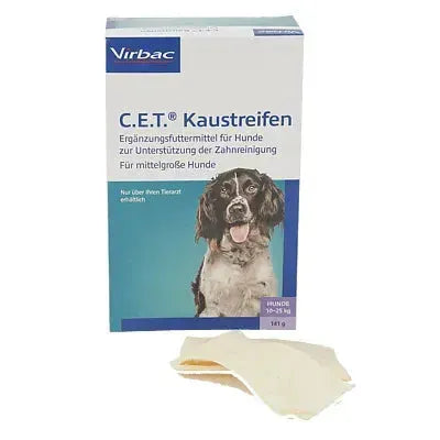C.E.T Kaustreifen für Hunde - Virbac - Marigin AG Onlineshop für Tierbedarf C.E.T Kaustreifen für Hunde - bis 10kg Kauartikel