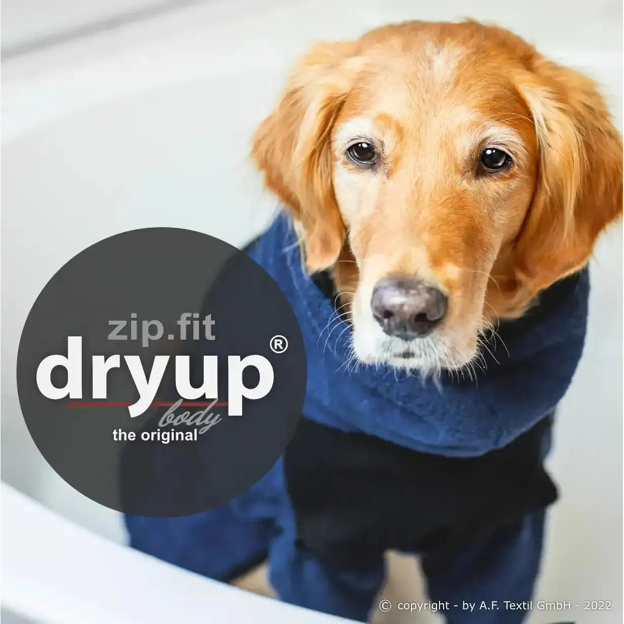 Dryup Body zip.fit MINI & STANDARD - Action Factory - Marigin AG Onlineshop für Tierbedarf Dryup Body zip.fit MINI & STANDARD - Standard (XS-XL) / XS / 48 cm / Marine Mantel