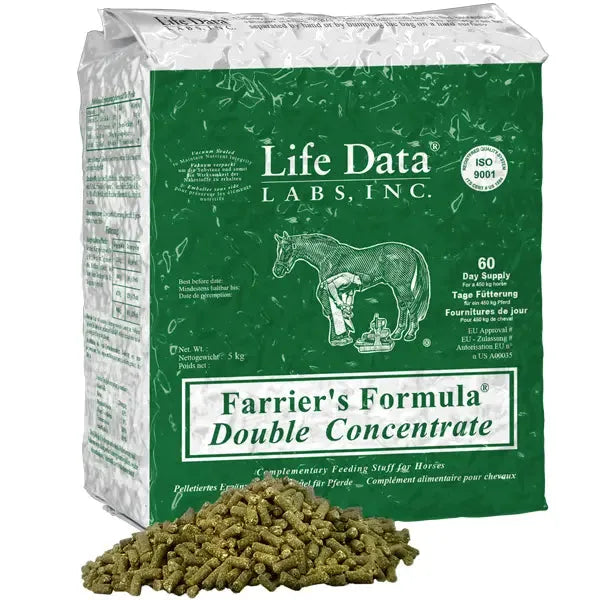 Farrier’s Formula Double Concentrate - Pferd - Life Data - Marigin AG Onlineshop für Tierbedarf Farrier’s Formula Double Concentrate - Pferd - 1 x 5 kg Ergänzungsfuttermittel