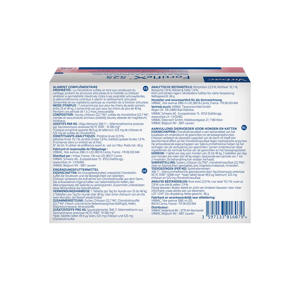 Fortiflex - Hund - Fortiflex - Marigin AG Onlineshop für Tierbedarf Fortiflex - Hund - 225mg / 30 Stück Ergänzungsfuttermittel