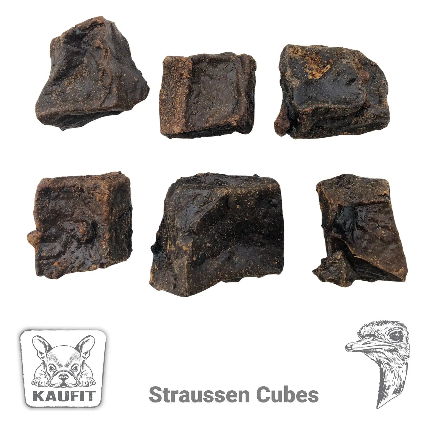 Gourmet Straussen Cubes - Hund - Kaufit - Marigin AG Onlineshop für Tierbedarf Gourmet Straussen Cubes - Hund - 140 g Kauartikel