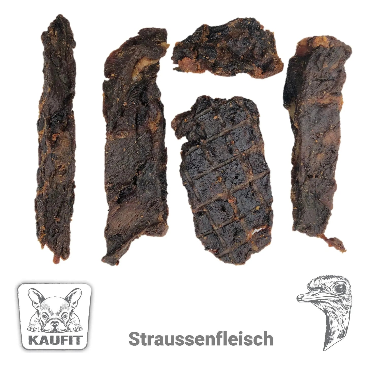 Gourmet Straussen Fleisch - Hund - Kaufit - Marigin AG Onlineshop für Tierbedarf Gourmet Straussen Fleisch - Hund - 140 g Kauartikel
