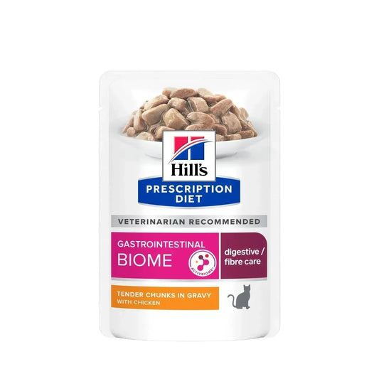 Hill's Gastrointestinal Biome Fibre Care Katze - Beutel - Hill's Prescription Diet - Marigin AG Onlineshop für Tierbedarf Hill's Gastrointestinal Biome Fibre Care Katze - Beutel - Huhn / 1 x 12 x 85g Futter