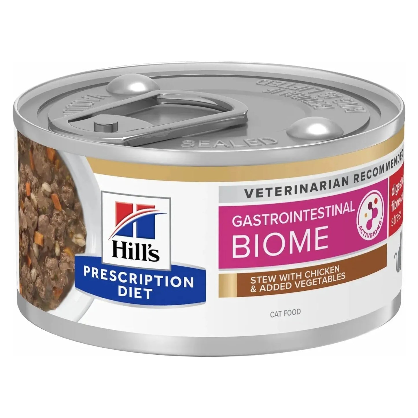 Hill's Gastrointestinal Biome Stress Katze - Dose Ragount - Hill's Prescription Diet - Marigin AG Onlineshop für Tierbedarf Hill's Gastrointestinal Biome Stress Katze - Dose Ragount - Huhn & Gemüse / 1 x 82 g Futter