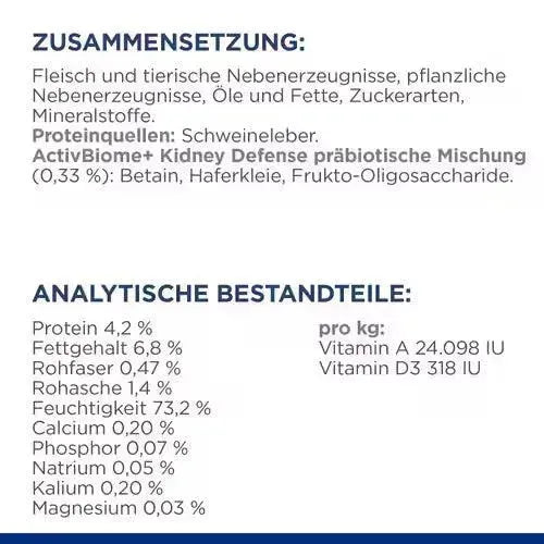 Hill's Kidney Care k/d Original Hund - Dose - Hill's Prescription Diet - Marigin AG Onlineshop für Tierbedarf Hill's Kidney Care k/d Original Hund - Dose - 200g / Dose / 1 x 200g Futter