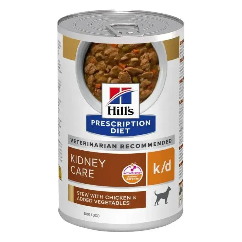 Hill's Kidney Care k/d Ragout Hund - Dosen - Hill's Prescription Diet - Marigin AG Onlineshop für Tierbedarf Hill's Kidney Care k/d Ragout Hund - Dosen - Huhn + Gemüse / 1 x 354g Futter
