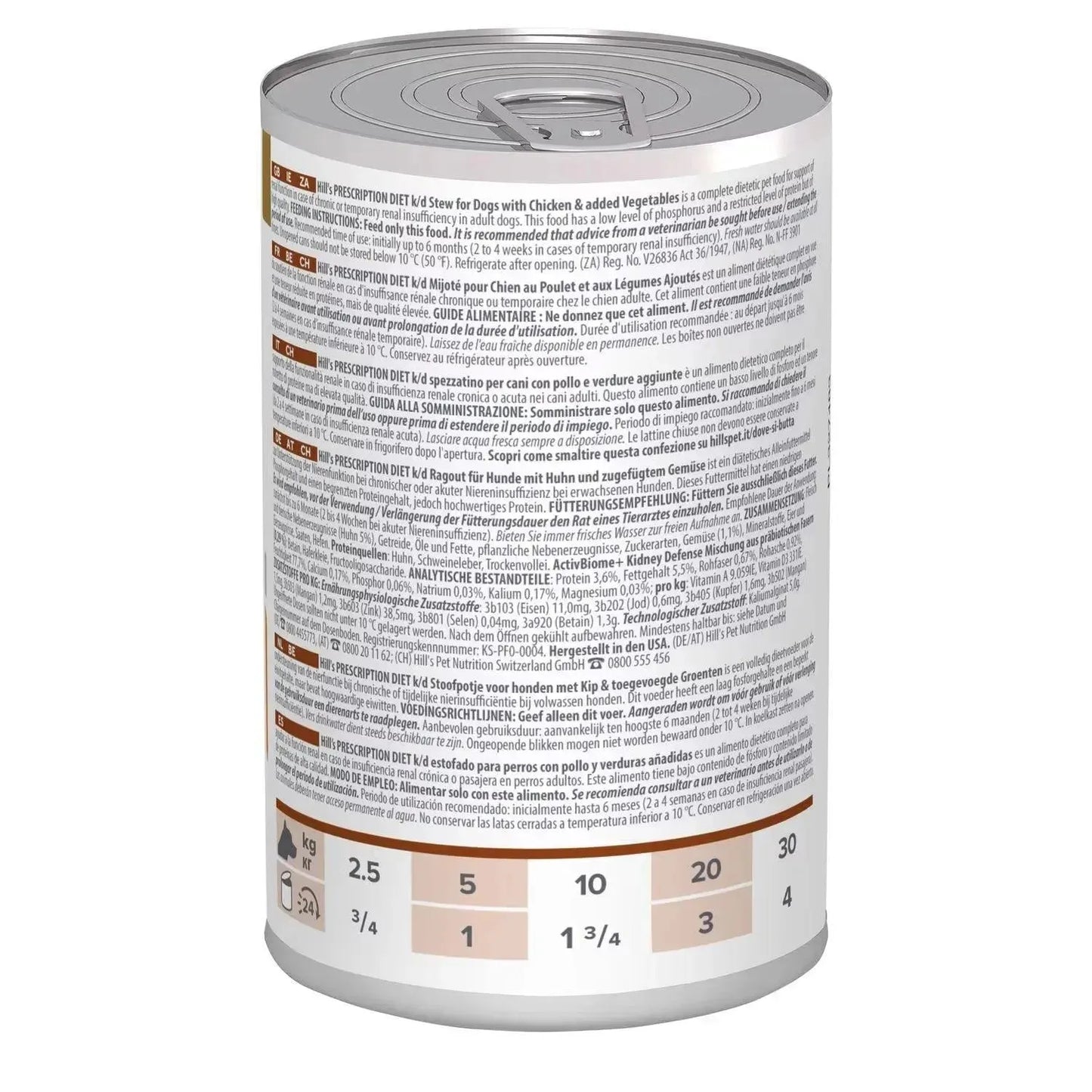 Hill's Kidney Care k/d Ragout Hund - Dosen - Hill's Prescription Diet - Marigin AG Onlineshop für Tierbedarf Hill's Kidney Care k/d Ragout Hund - Dosen - Huhn + Gemüse / 1 x 354g Futter