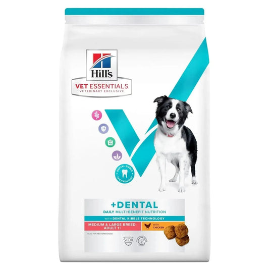 Hill's Multi-Benefit + Dental Adult 1+ Medium & Large - Hund - Hill's VetEssentials - Marigin AG Onlineshop für Tierbedarf Hill's Multi-Benefit + Dental Adult 1+ Medium & Large - Hund - Huhn / 2kg Futter