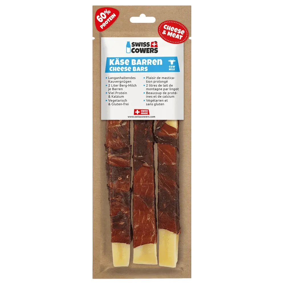 Käse Barren Speck & Rindfleisch - Hund - Swisscowers - Marigin AG Onlineshop für Tierbedarf Käse Barren Speck & Rindfleisch - Hund - S / Rindfleisch / 1 x 80g Kauartikel