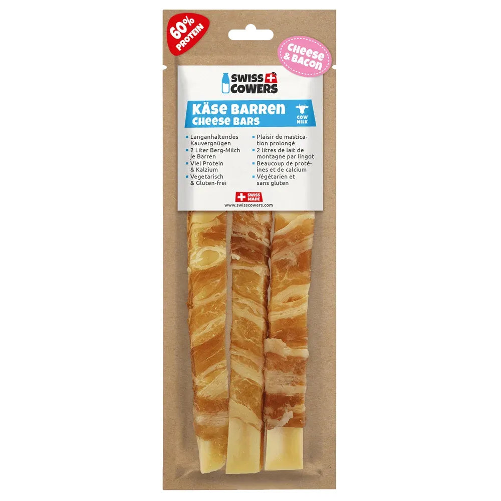 Käse Barren Speck & Rindfleisch - Hund - Swisscowers - Marigin AG Onlineshop für Tierbedarf Käse Barren Speck & Rindfleisch - Hund - S / Speck / 1 x 80g Kauartikel