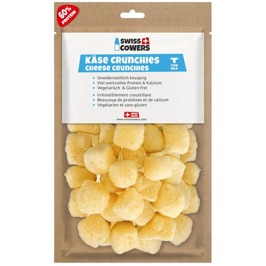 Käse Crunchies - Hund - Swisscowers - Marigin AG Onlineshop für Tierbedarf Käse Crunchies - Hund - S / 1 x 80g Kauartikel