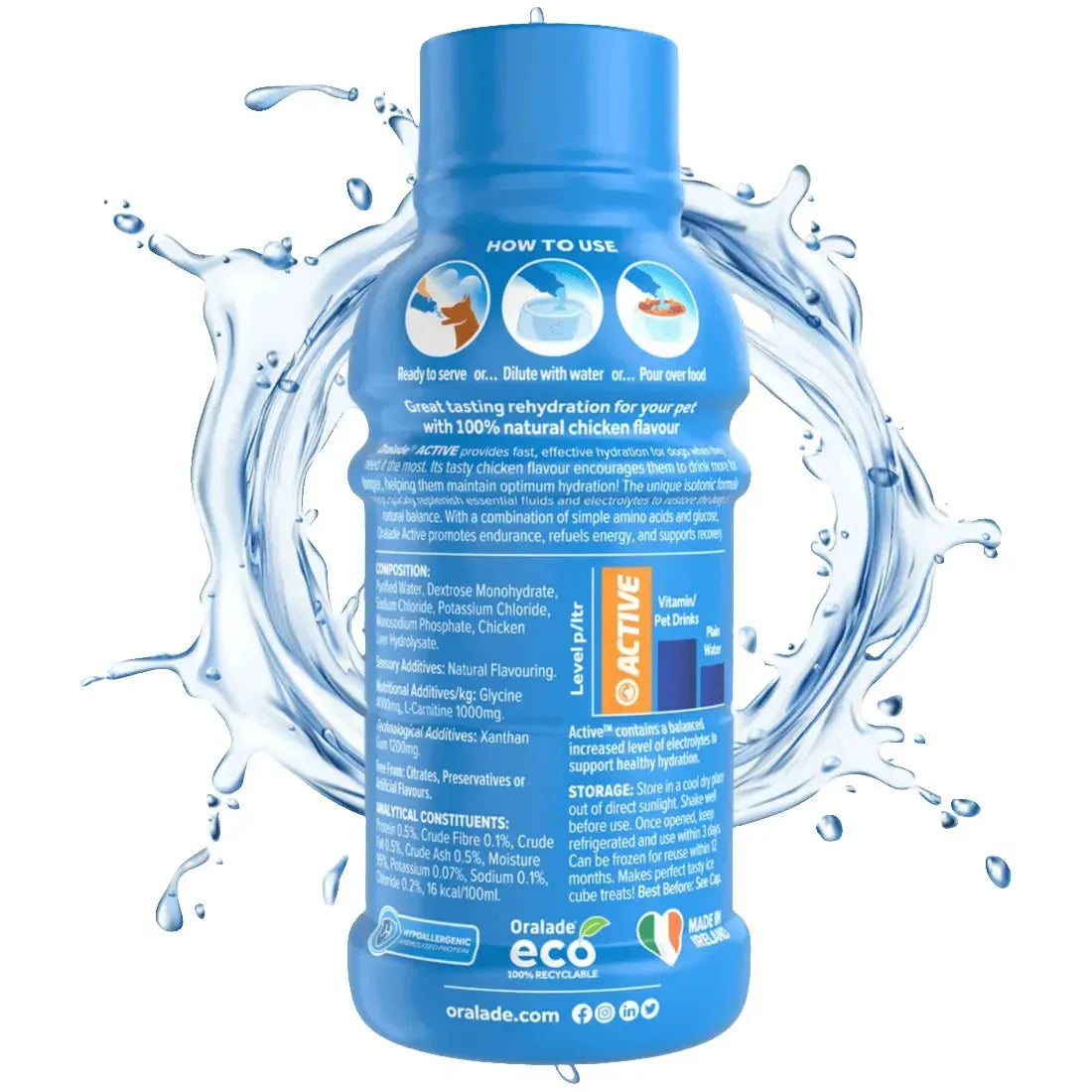 Oralade Active Dog - Graeub AG - Marigin AG Onlineshop für Tierbedarf Oralade Active Dog - Huhn / 6 x 250 ml Ergänzungsfuttermittel