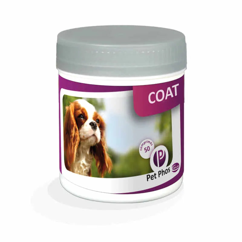 Pet Phos Coat - Hund - Ceva - Marigin AG Onlineshop für Tierbedarf Pet Phos Coat - Hund - 1 x 50 Tabletten Ergänzungsfuttermittel