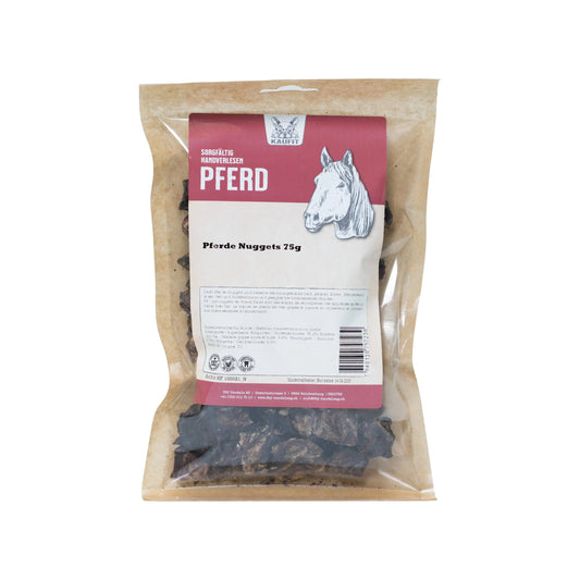 Pferde Nuggets - Hund - Kaufit - Marigin AG Onlineshop für Tierbedarf Pferde Nuggets - Hund - 1 x 75 g Kauartikel