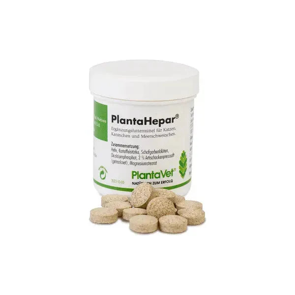 PlantaHepar - PlantaVet - Marigin AG Onlineshop für Tierbedarf PlantaHepar - 200 Tabletten 200mg Ergänzungsfuttermittel
