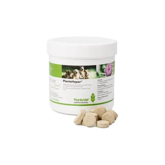 PlantaHepar - PlantaVet - Marigin AG Onlineshop für Tierbedarf PlantaHepar - 200 Tabletten 200mg Ergänzungsfuttermittel