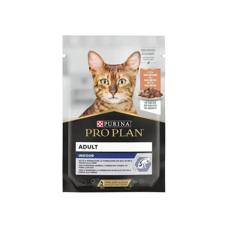 Purina Adult Indoor Cat/Katze - Beutel Lachs - Purina ProPlan - Marigin AG Onlineshop für Tierbedarf Purina Adult Indoor Cat/Katze - Beutel Lachs - Lachs / 26 x 85g / Beutel Futter