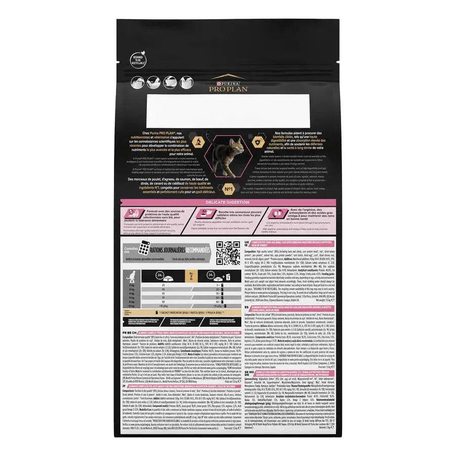 Purina Delicate Digestion +1 Adult Katze - Truthahn - Purina ProPlan - Marigin AG Onlineshop für Tierbedarf Purina Delicate Digestion +1 Adult Katze - Truthahn - Truthahn / 1.5kg Futter