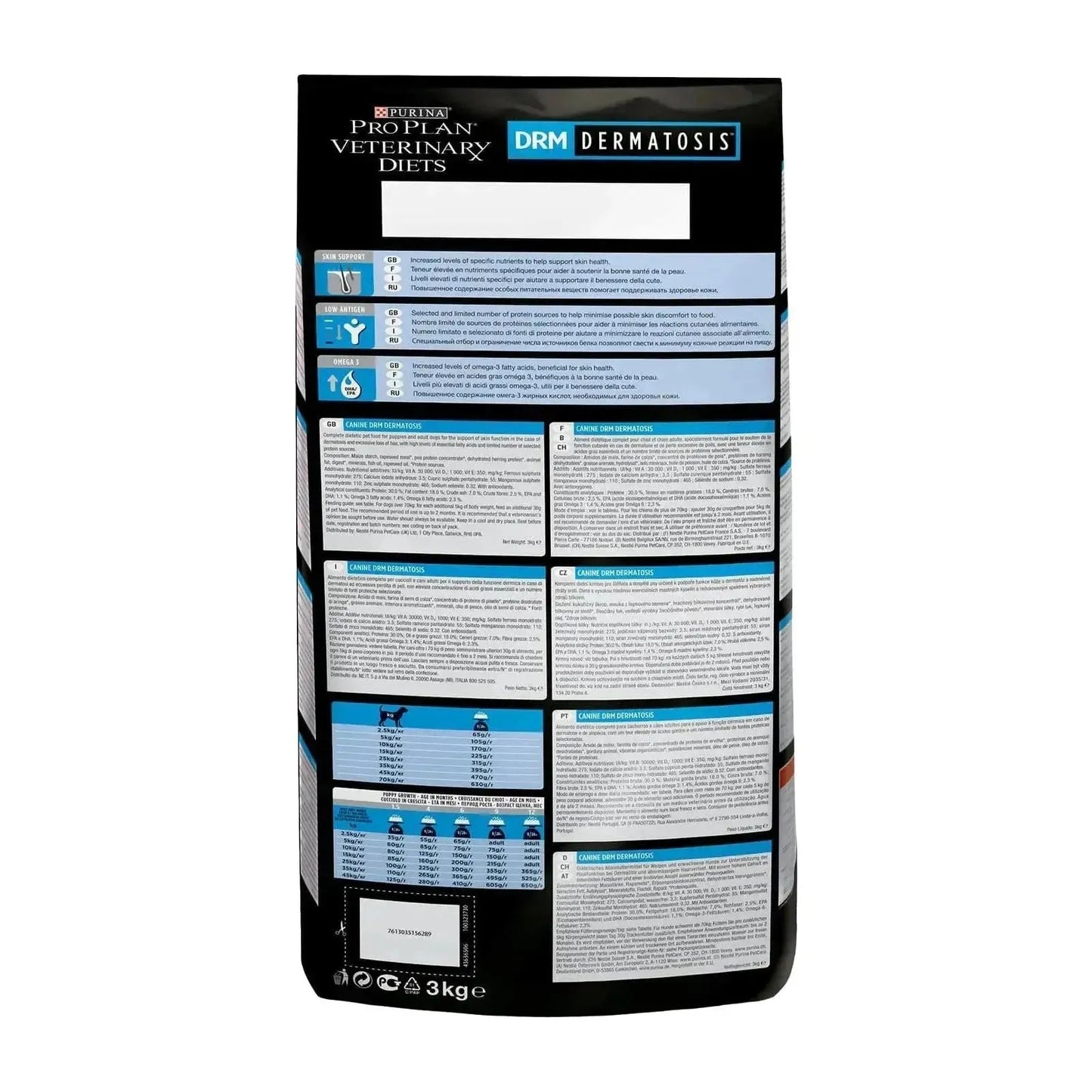 Purina DRM Dermatosis Hund - Purina Veterinary Diets - Marigin AG Onlineshop für Tierbedarf Purina DRM Dermatosis Hund - 1 x 3kg Futter