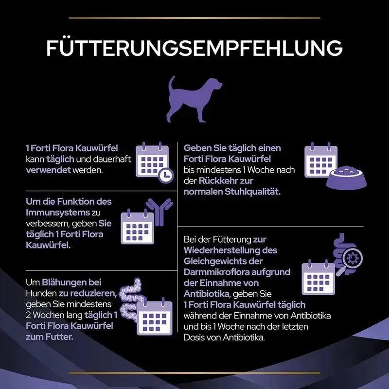 Purina FortiFlora Hund - Chews - Purina Veterinary - Marigin AG Onlineshop für Tierbedarf Purina FortiFlora Hund - Chews - 1 x 30 x 1g Ergänzungsfuttermittel