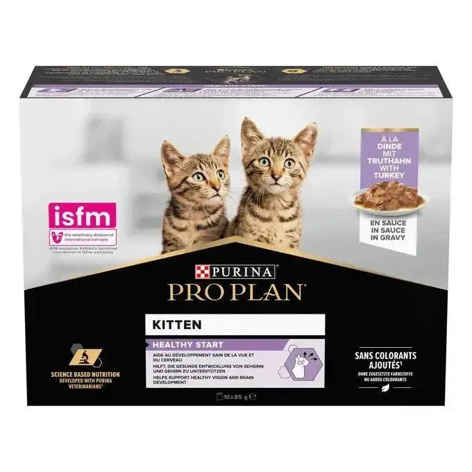 Purina Kitten Healthy Start Katze - Beutel/Truthahn - Purina ProPlan - Marigin AG Onlineshop für Tierbedarf Purina Kitten Healthy Start Katze - Beutel/Truthahn - Truthahn / 10 x 85g / Beutel Futter