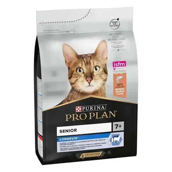 Purina Longevis Senior 7+ Katze - Lachs - Purina ProPlan - Marigin AG Onlineshop für Tierbedarf Purina Longevis Senior 7+ Katze - Lachs - Lachs / 3kg Futter