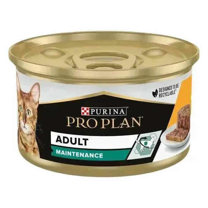 Purina Maintenance Adult Katze - Dose/Huhn - Purina ProPlan - Marigin AG Onlineshop für Tierbedarf Purina Maintenance Adult Katze - Dose/Huhn - Huhn / 1 x 24 x 85g Futter