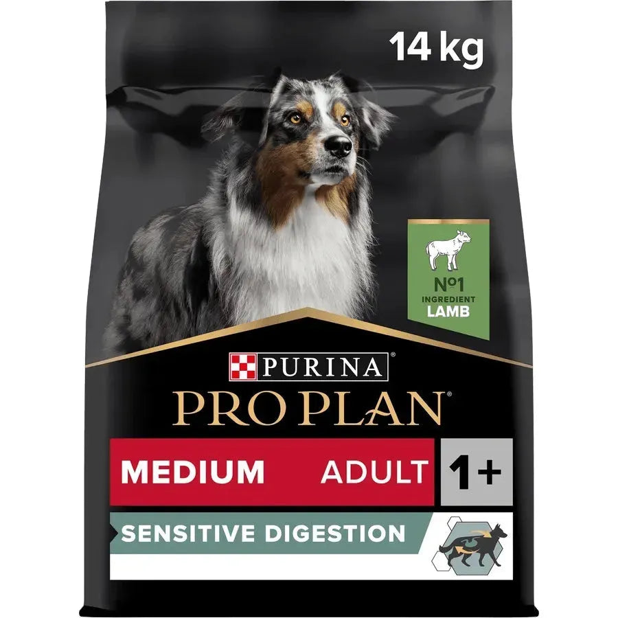 Purina Medium Adult Sensitive Digestion - Hund - Purina ProPlan - Marigin AG Onlineshop für Tierbedarf Purina Medium Adult Sensitive Digestion - Hund - Lamm / 1 x 14 kg Futter