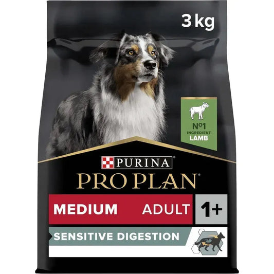 Purina Medium Adult Sensitive Digestion - Hund - Purina ProPlan - Marigin AG Onlineshop für Tierbedarf Purina Medium Adult Sensitive Digestion - Hund - Lamm / 3kg Futter