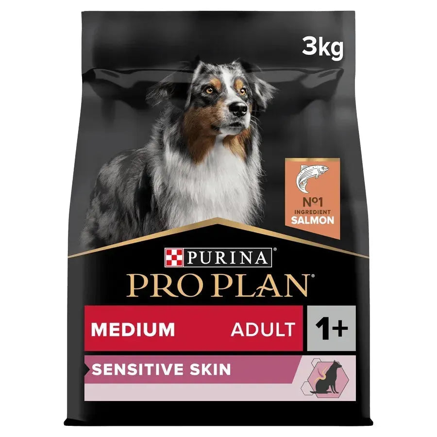 Purina Medium Adult Sensitive Skin - Hund - Purina ProPlan - Marigin AG Onlineshop für Tierbedarf Purina Medium Adult Sensitive Skin - Hund - Lachs / 1 x 3 kg Futter