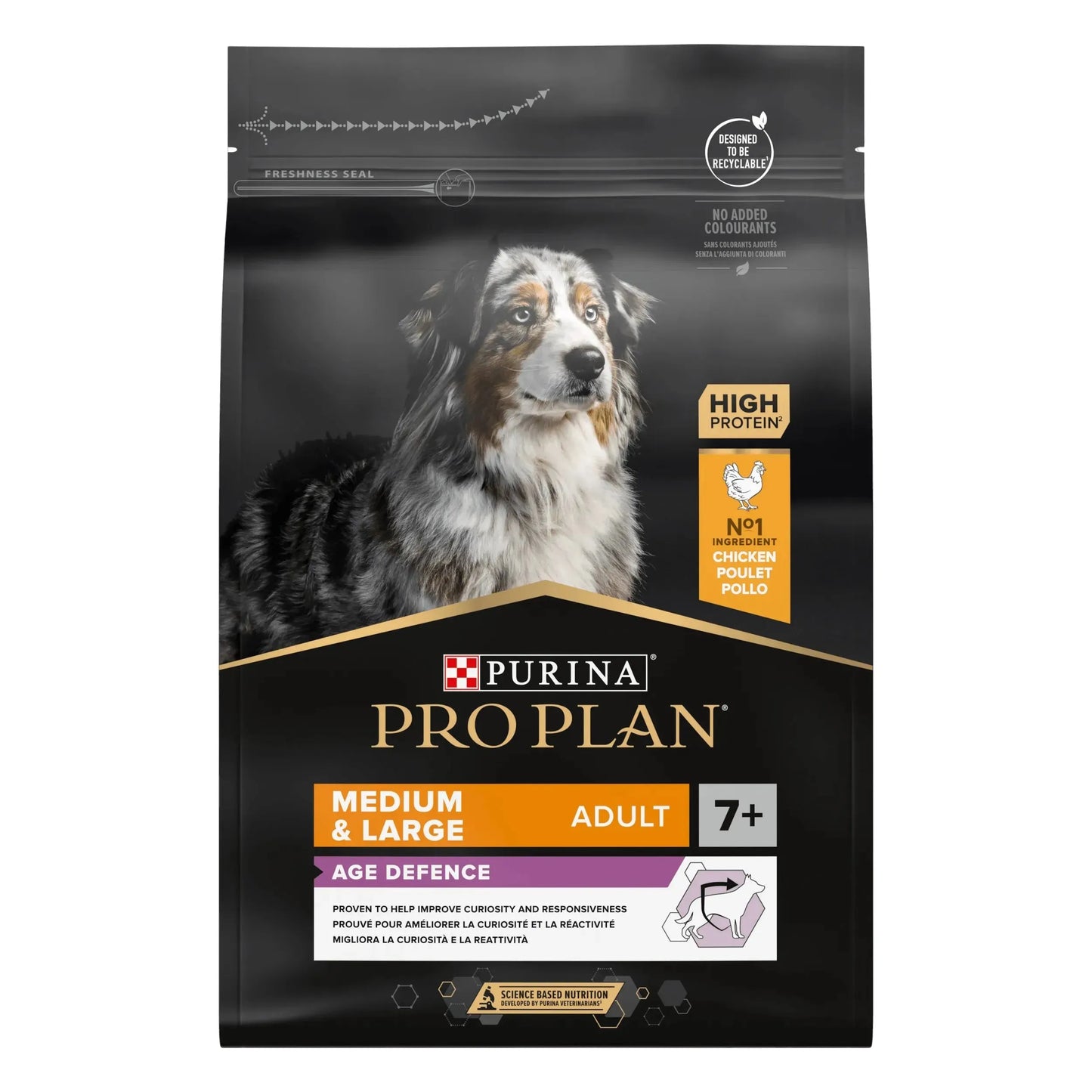 Purina Medium & Large Adult 7+ Age Defence - Hund - Purina ProPlan - Marigin AG Onlineshop für Tierbedarf Purina Medium & Large Adult 7+ Age Defence - Hund - Huhn / 1 x 3 kg Futter