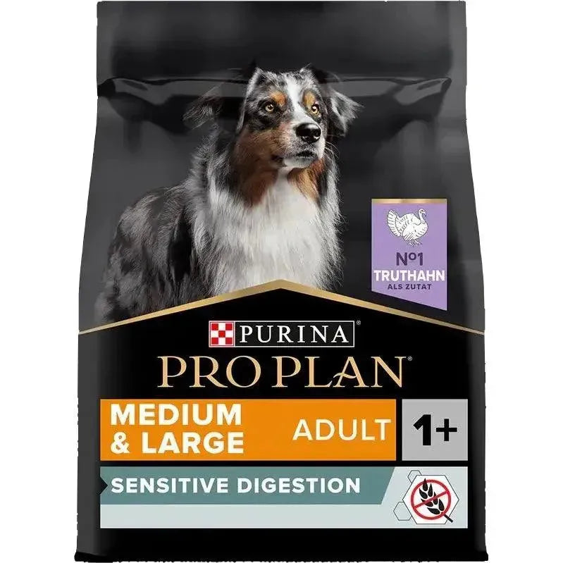 Purina Medium & Large Sensitive Digestion Getreidefrei - Hund - Purina ProPlan - Marigin AG Onlineshop für Tierbedarf Purina Medium & Large Sensitive Digestion Getreidefrei - Hund - Truthahn / 1 x 2.5 kg Futter