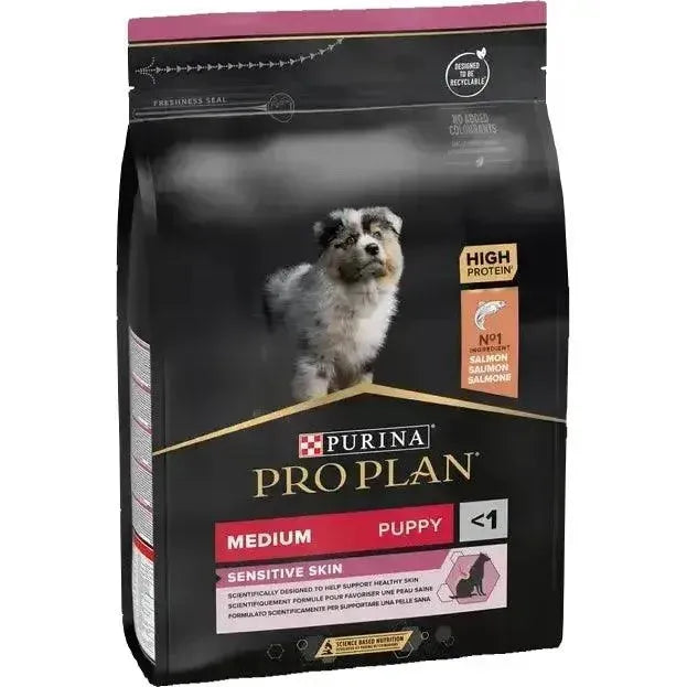 Purina Medium Puppy Sensitive Skin - Hund - Purina ProPlan - Marigin AG Onlineshop für Tierbedarf Purina Medium Puppy Sensitive Skin - Hund - Lachs & Reis / 1 x 3 kg Futter