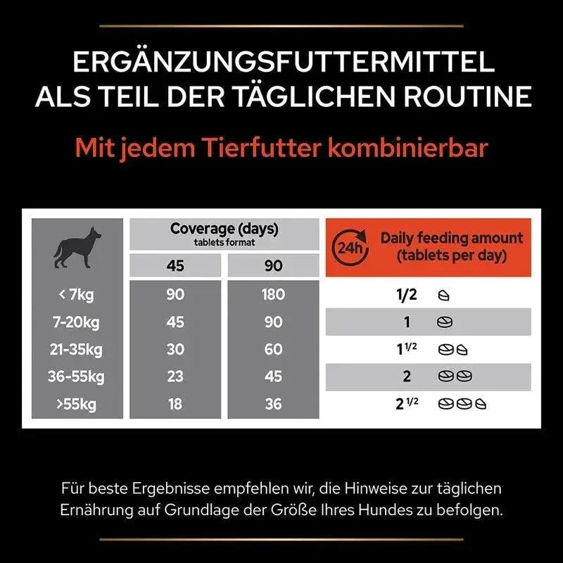 Purina Multivitamins + Hund - Tabletten - Purina ProPlan - Marigin AG Onlineshop für Tierbedarf Purina Multivitamins + Hund - Tabletten - Tabletten / 1 x 45 st. Ergänzungsfuttermittel