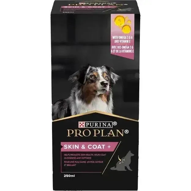 Purina Skin & Coat + Hund - Purina ProPlan - Marigin AG Onlineshop für Tierbedarf Purina Skin & Coat + Hund - 1 x 250 ml Ergänzungsfuttermittel