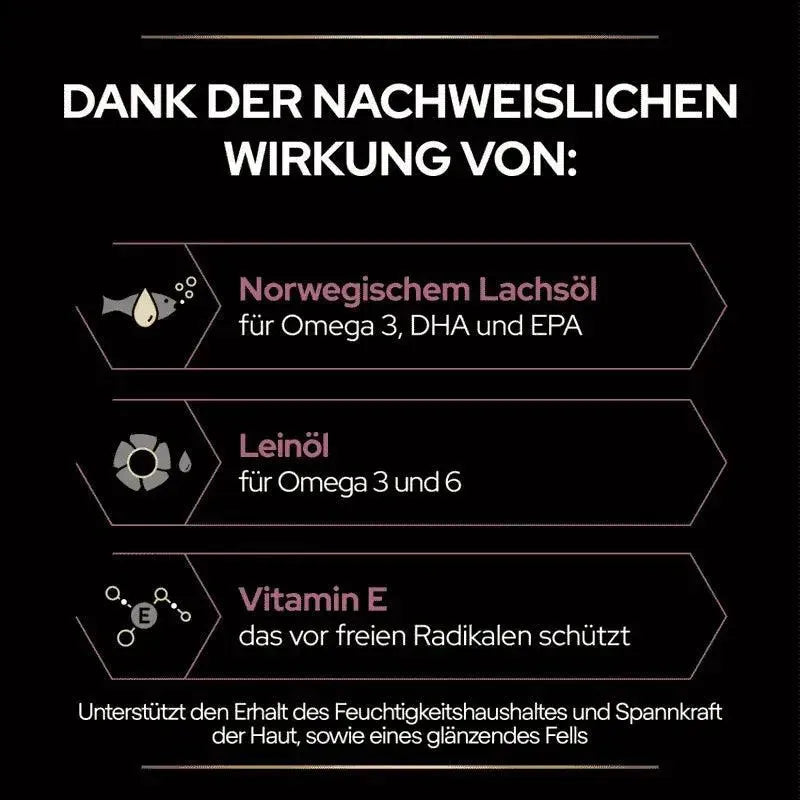 Purina Skin & Coat + Hund - Purina ProPlan - Marigin AG Onlineshop für Tierbedarf Purina Skin & Coat + Hund - 1 x 250 ml Ergänzungsfuttermittel