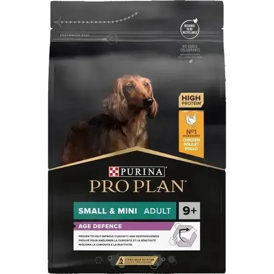 Purina Small & Mini Adult 9+ Age Defense - Hund - Purina ProPlan - Marigin AG Onlineshop für Tierbedarf Purina Small & Mini Adult 9+ Age Defense - Hund - Huhn / 1 x 3 kg Futter