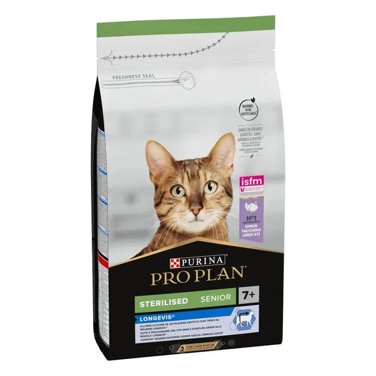 Purina Sterilised 7+ Senior - Katze - Purina ProPlan - Marigin AG Onlineshop für Tierbedarf Purina Sterilised 7+ Senior - Katze - Truthan / 1.5kg Futter
