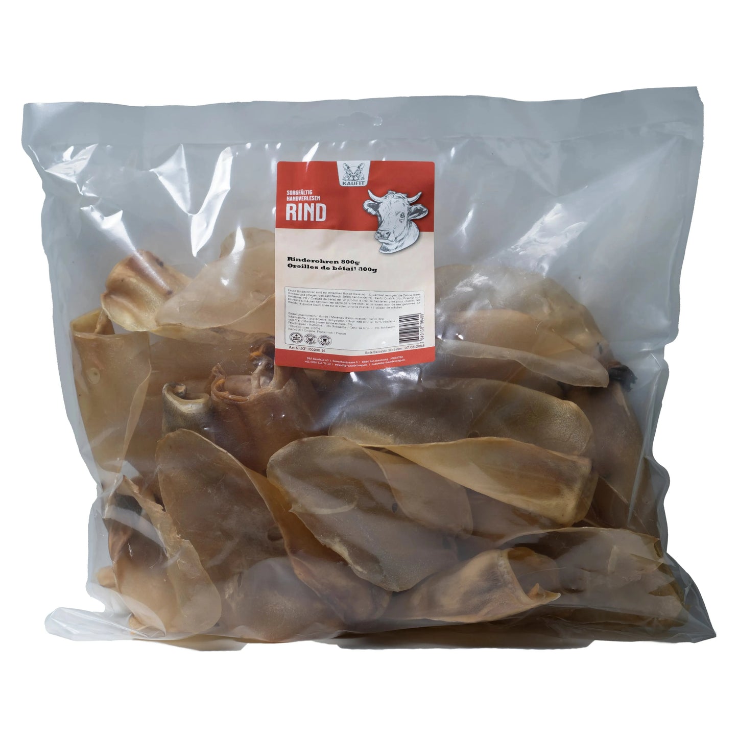 Rinderohren - Hund - Kaufit - Marigin AG Onlineshop für Tierbedarf Rinderohren - Hund - 400g Kauartikel