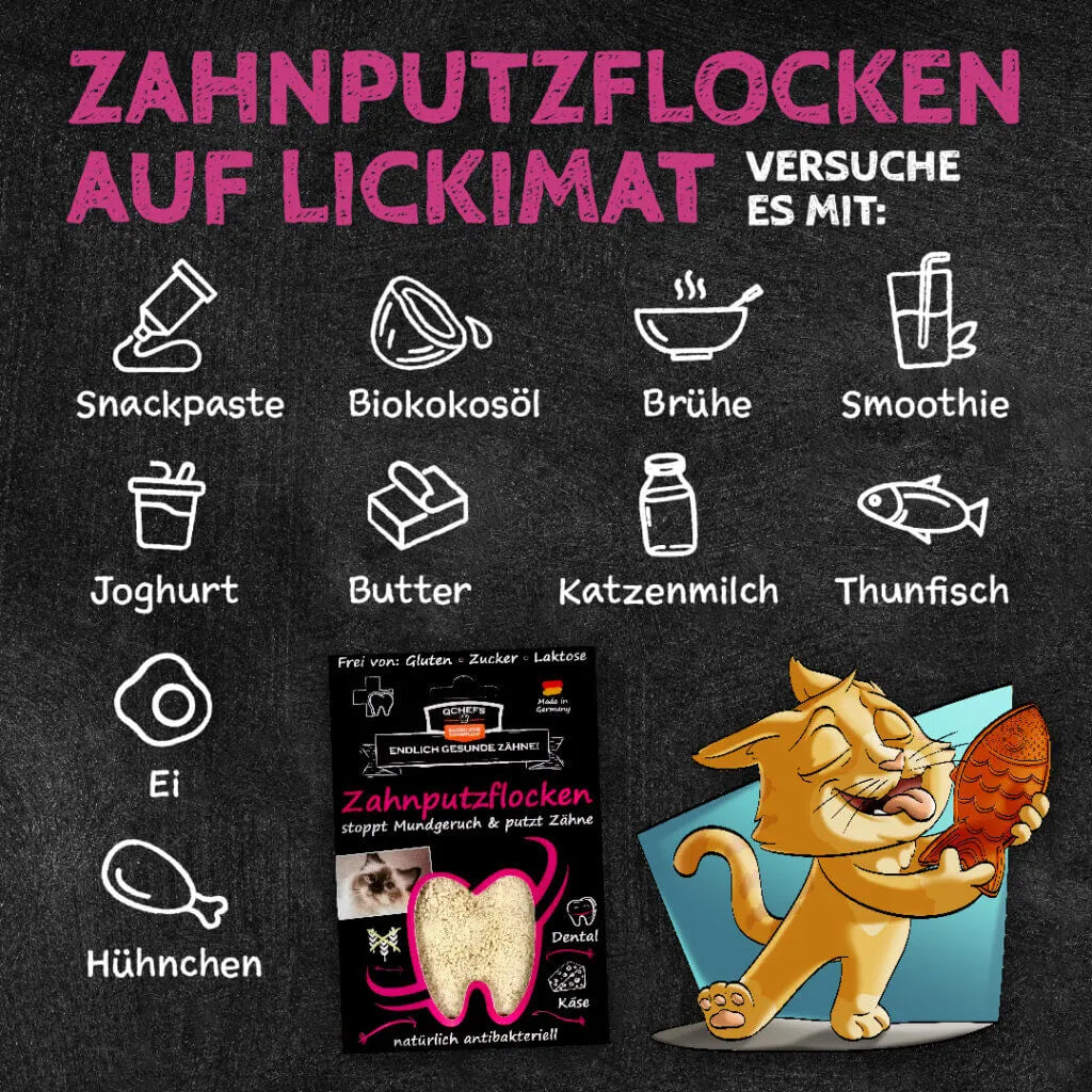Zahnputzflocken - Katze