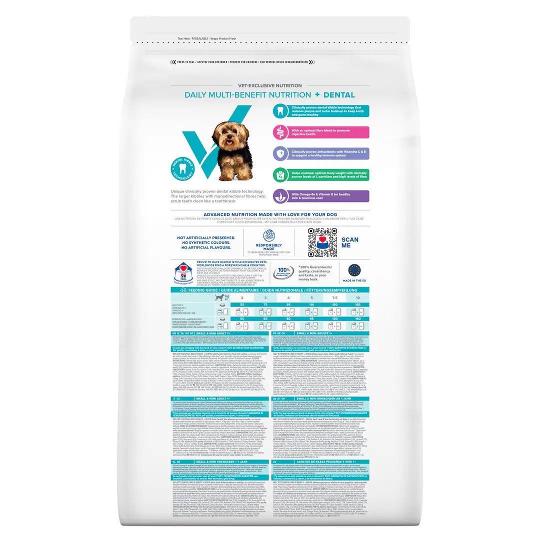 Hill's Multi-Benefit + Dental Adult 1+ Small & Mini - Hund