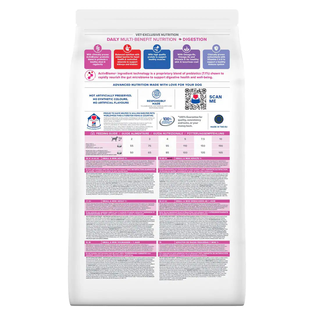 Hill's Multi-Benefit + Digestion Adult 1+ Small & Mini - Hund