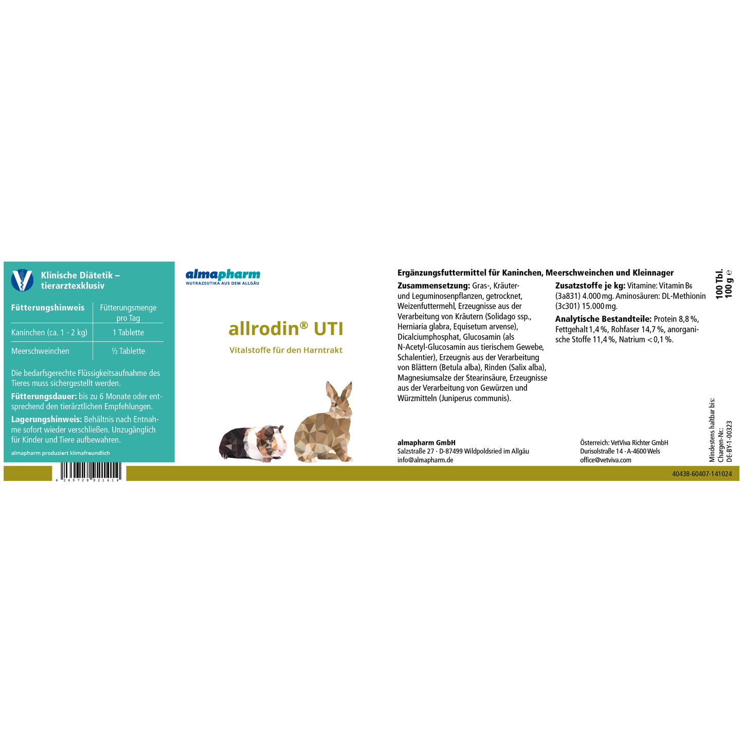 allrodin UTI Tabletten - Nagetiere